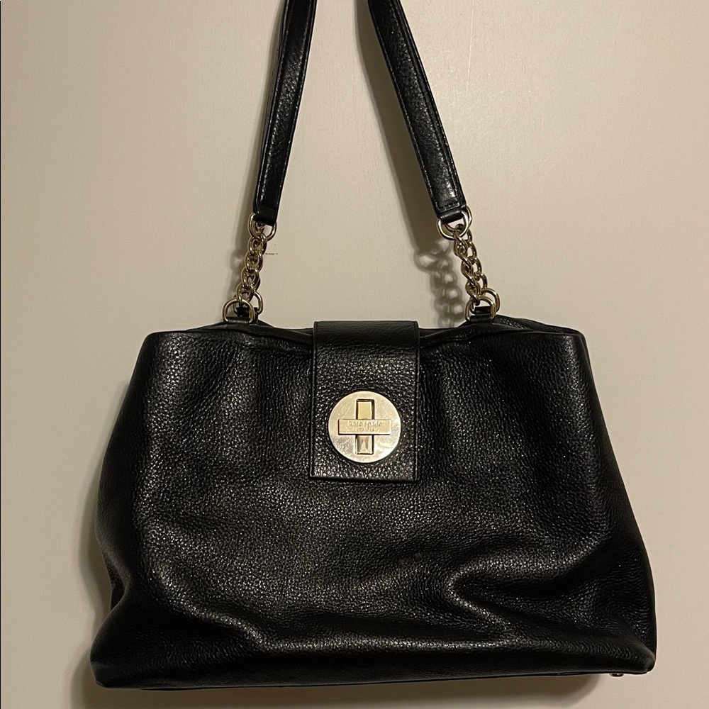 Elegant Black Leather Handbag